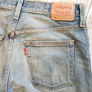 Levi's 501 distressed jeans